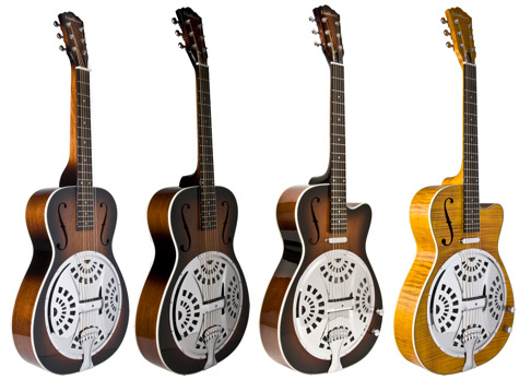 Washburn Guitars Resonator R15S, R15R, R15RCE, R45RCE