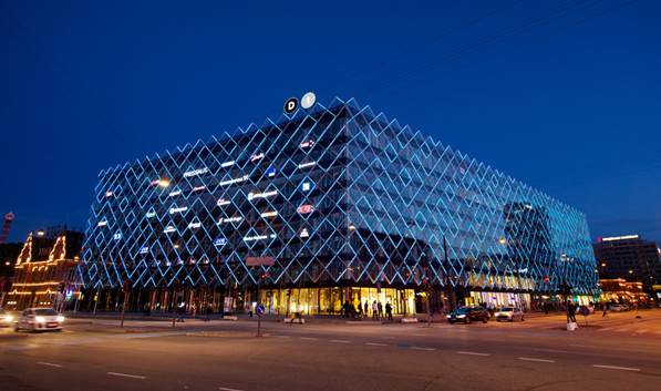 Самый большой  медиа-фасад в Скандинавии: яркое решение для Конфедерации Датской промышленности