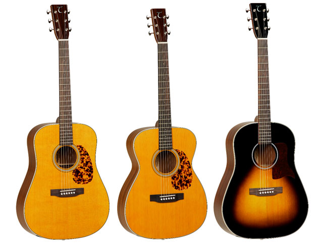 Sundance Historic TW40-D-AN Dreadnought, TW40-O-AN Orchestra TW40-SD-VS Slope-Shouldered Dreadnought