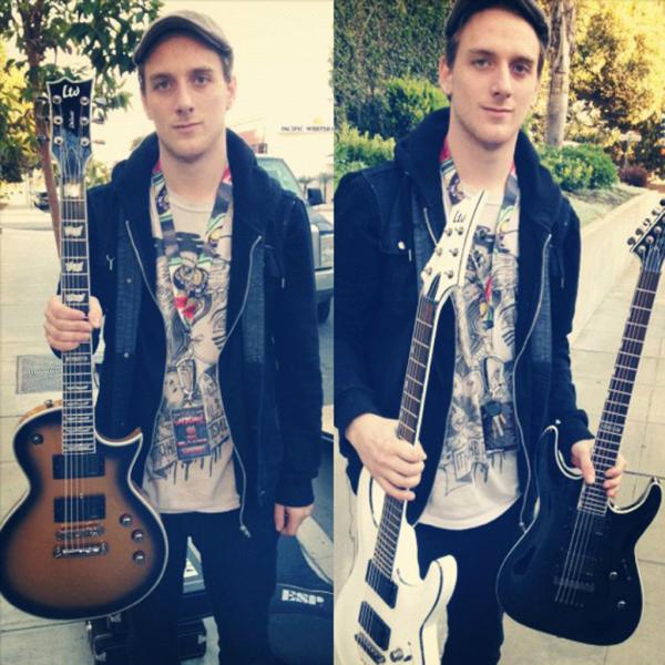 Josh Childress из группы The Plot In You - новый эндорсер ESP Guitars.