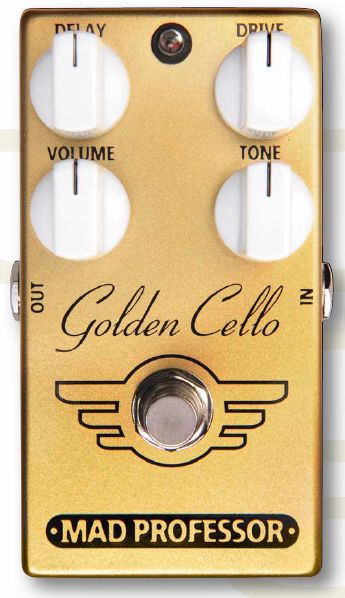 Golden Cello - педаль, сочетающая эффекты овердрайв и делей.