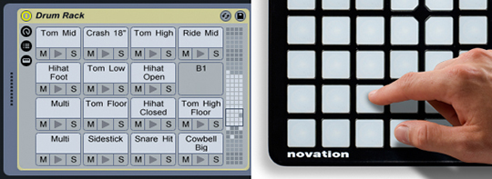 MIDI-контроллер для работы с Ableton Live Novation Launchpad